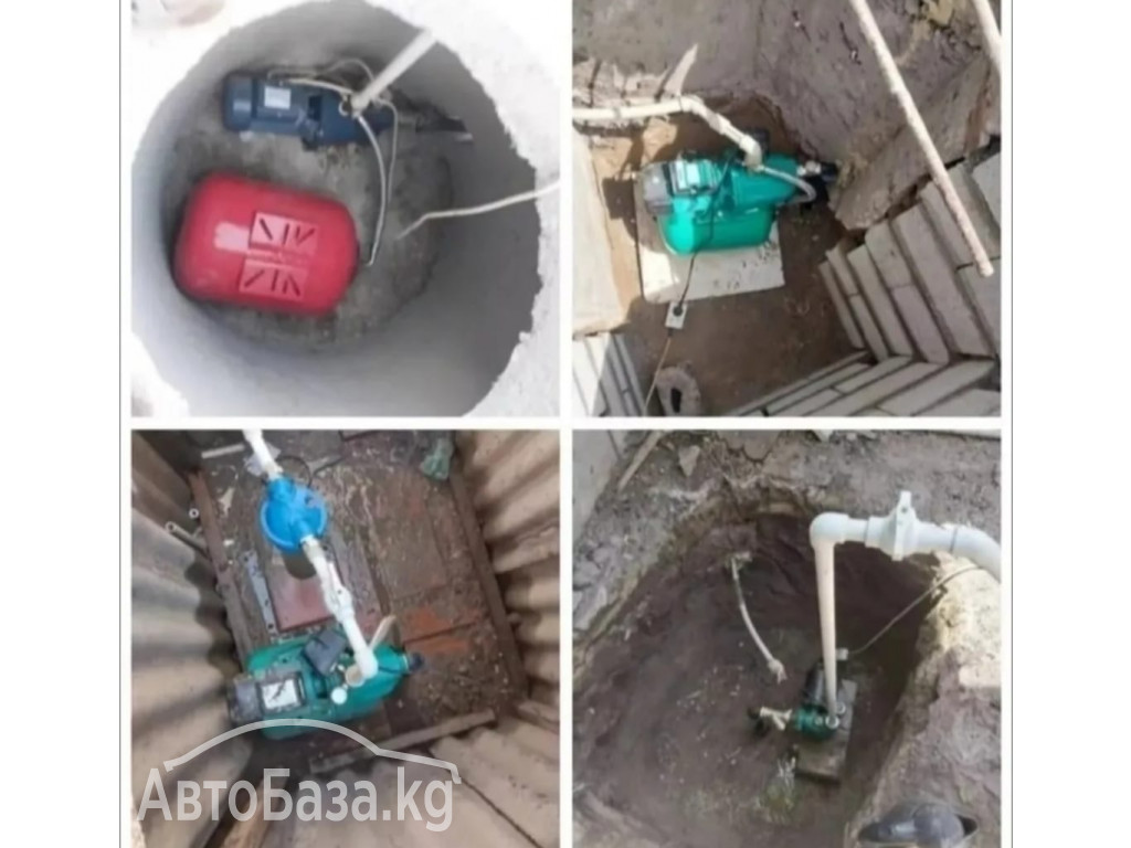 УСТАНОВКА НАСОСОВ  МОНТАЖ И ЗАМЕНА  СКВАЖИН