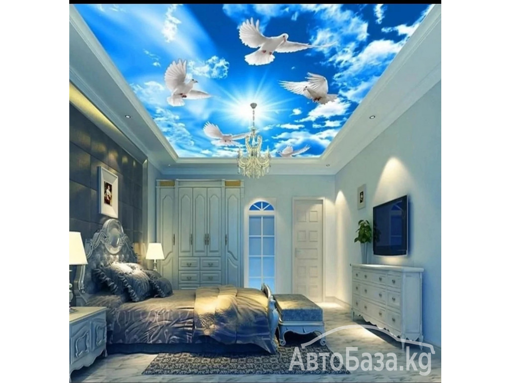 Натяжной потолок под заказ .