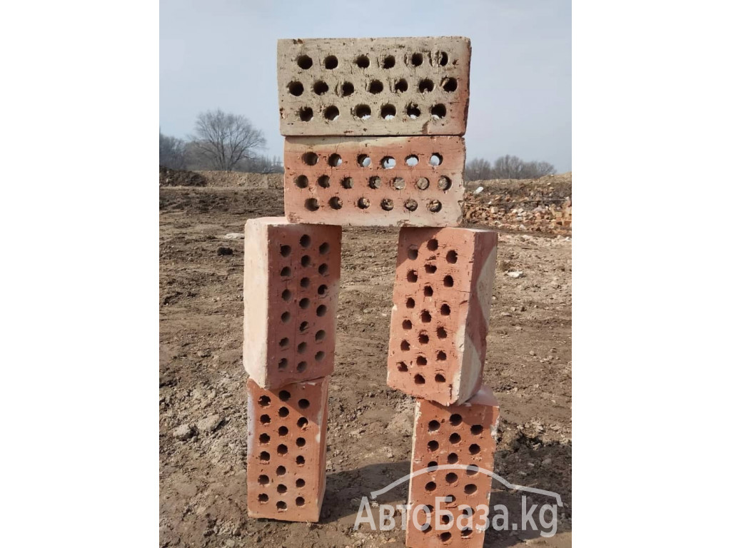 Кирпич, жжёный кирпич. Пустотелый, дырчатый, глиняный, керамический.