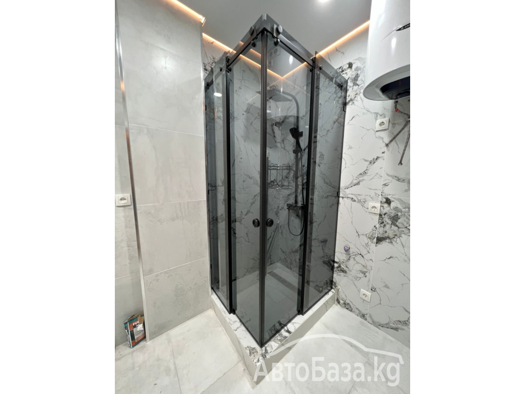 Принимаем заказы на: душевые перегородки, зеркальное панно и др.