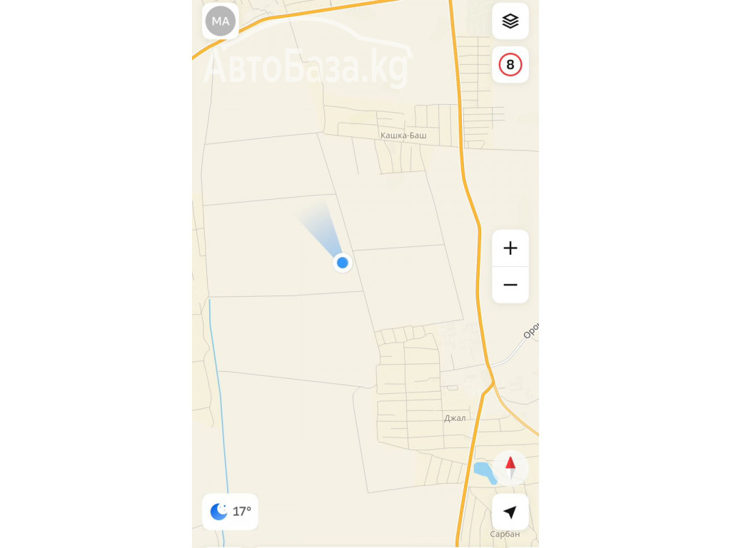 Срочно продается участок для сельско хозяйства. 1 га. Село Джал