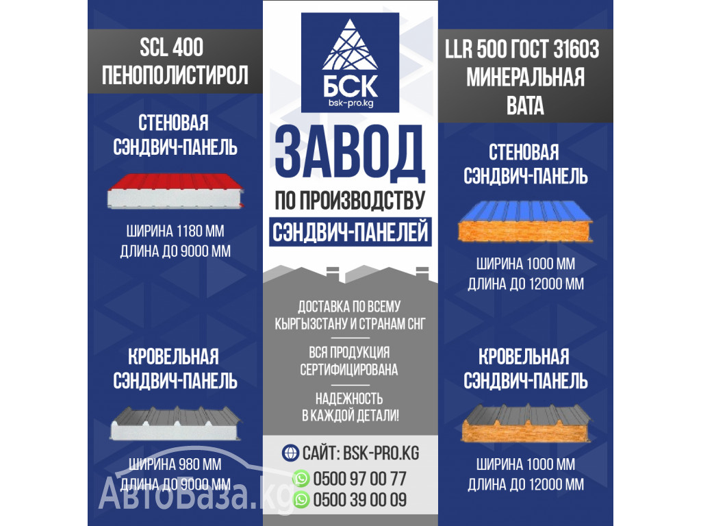 Завод по производству сэндвич-панелей!