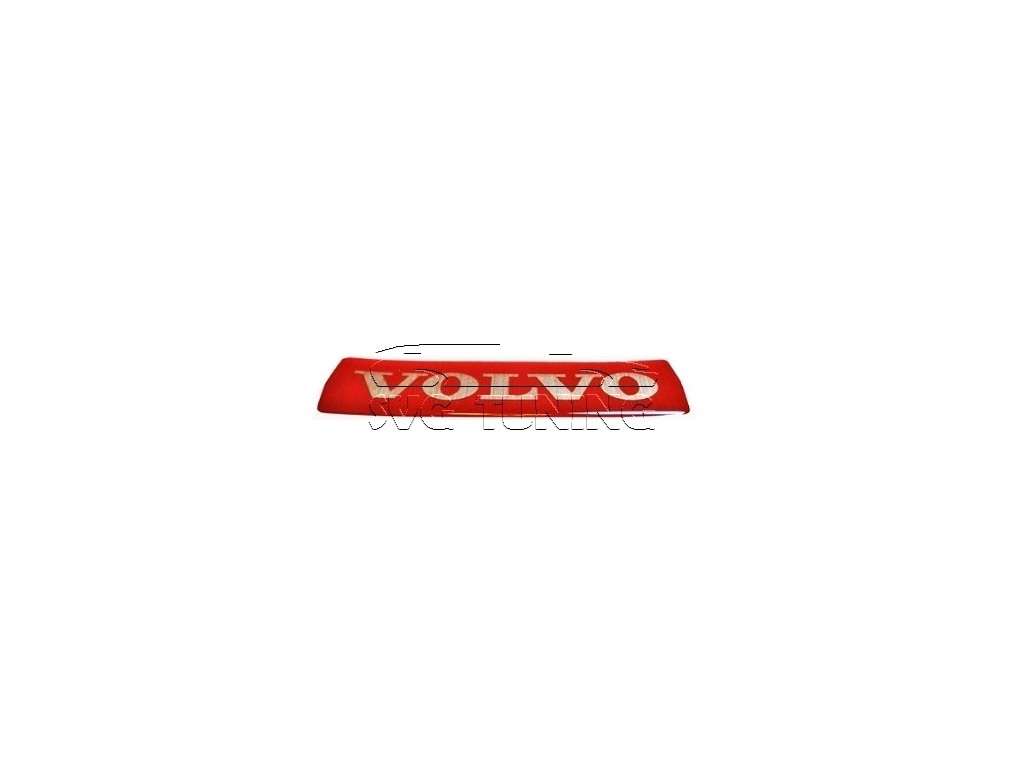 Наклейка Volvo на эмблему красная