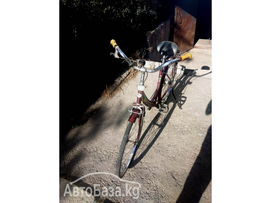 Продаю велосипед подрастковый, цвет бордо, возраст 9 - 14 лет