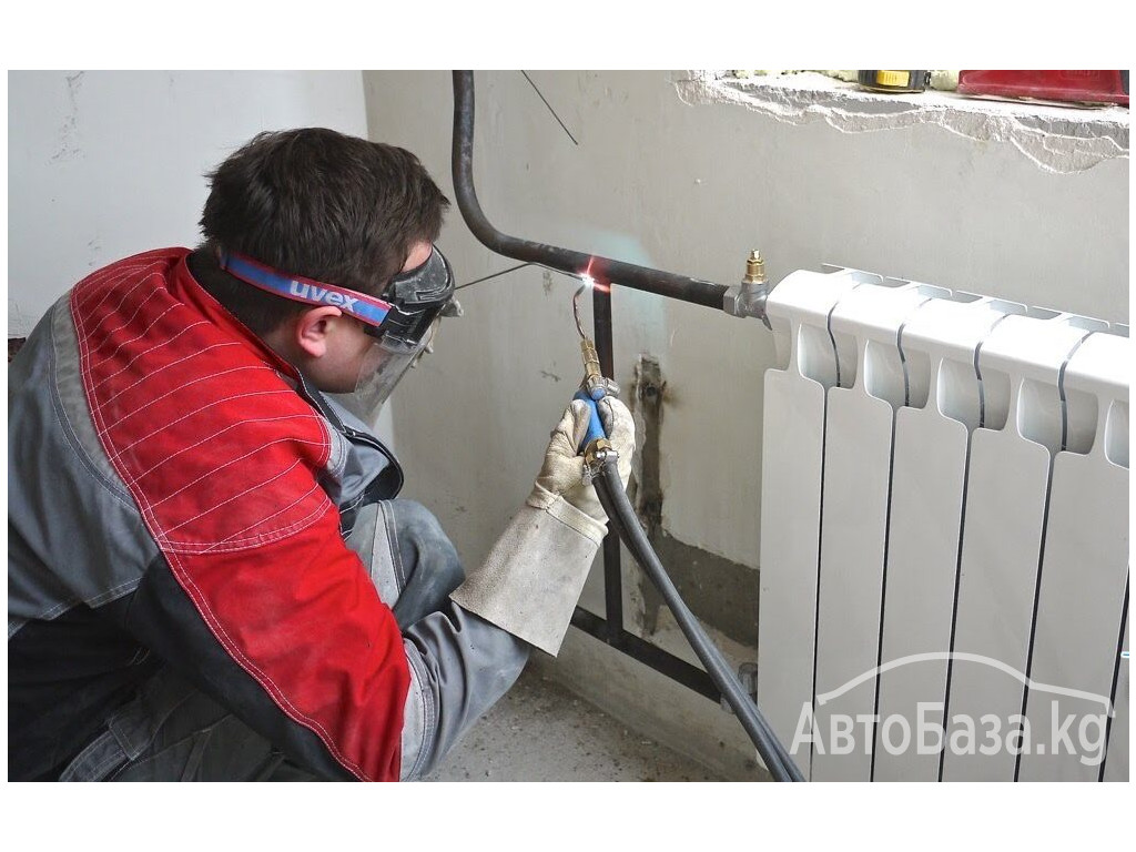 Услуги отопления: -Установа батарей и замена радиаторов отопления ,