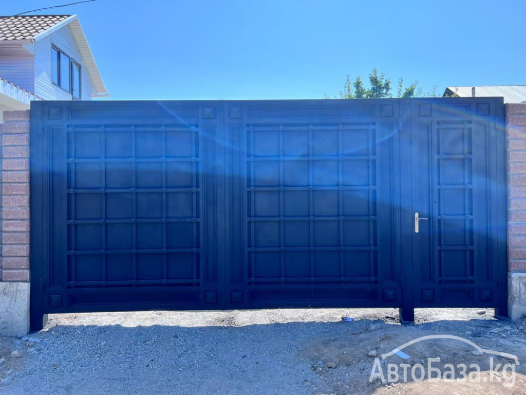 Сварочные работы: ворота для дома, навес на заказ! Бишкек.