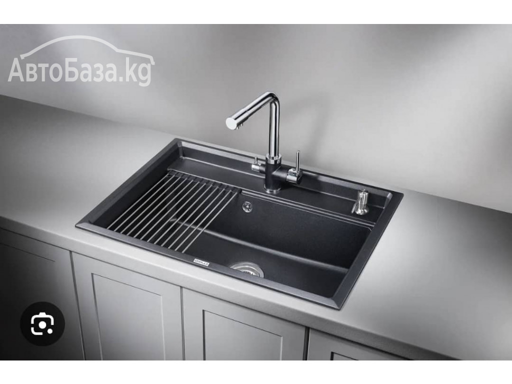 Ковролин, искусственный газон, керамогранит, кухонные мойки