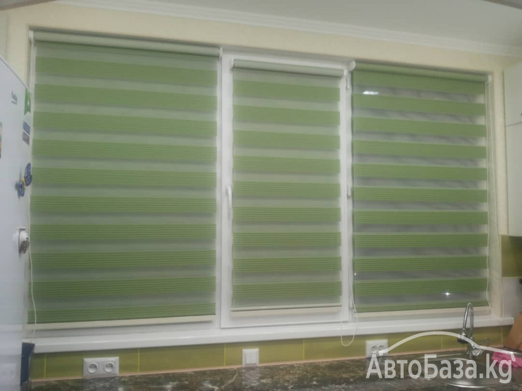 Жалюзи. Ролл шторы. Плиссе день и ночь.