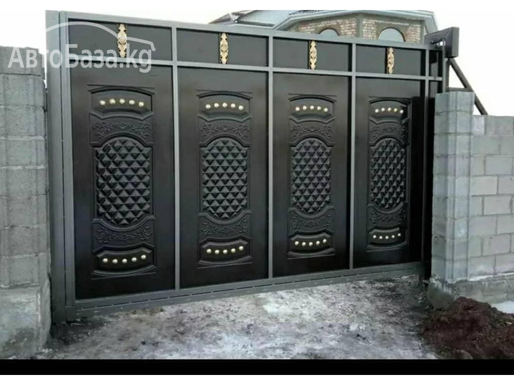 Сварочные работы: ворота для дома, навес на заказ! Бишкек.