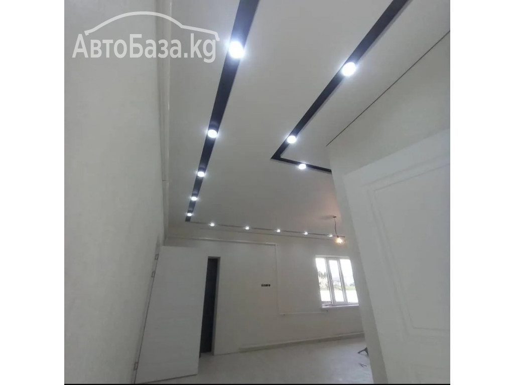 Современные натяжные потолки с встраиваемым освещением