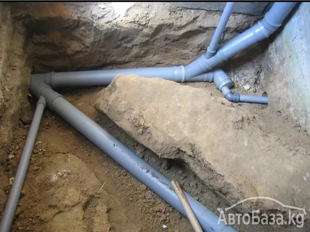 Услуги сантехника. -Стяжка -Траншея -Установка септика -Алмазное бурение