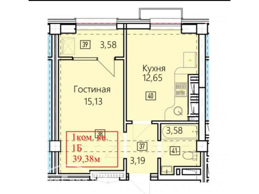 Продается 1 комнатная квартира ПСО. ЖК Нью-Йорк