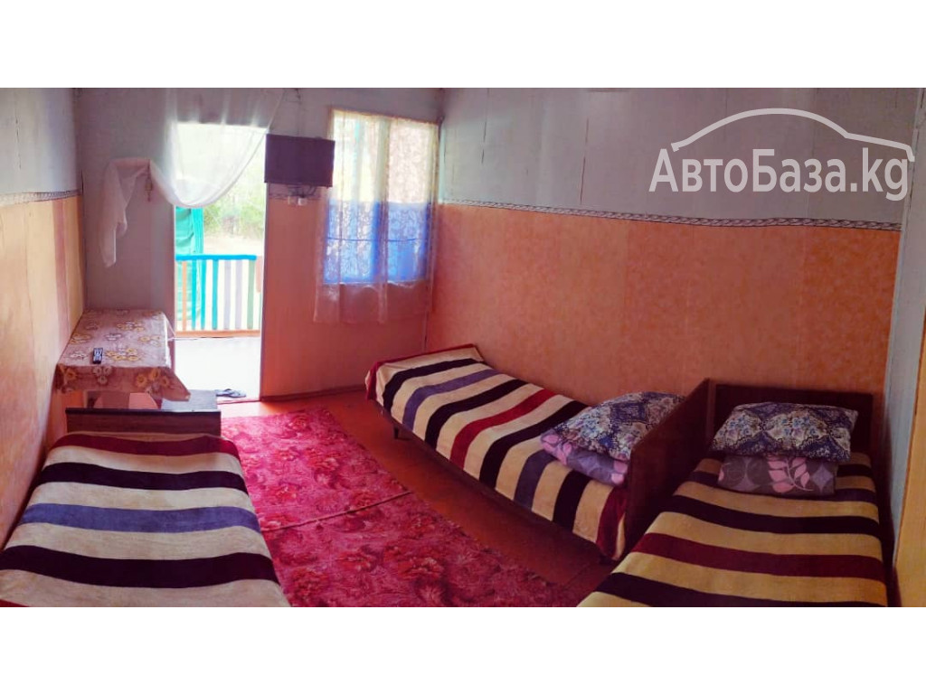 Отдых на Иссык Куле. 3х местные комнаты на территории пансионата