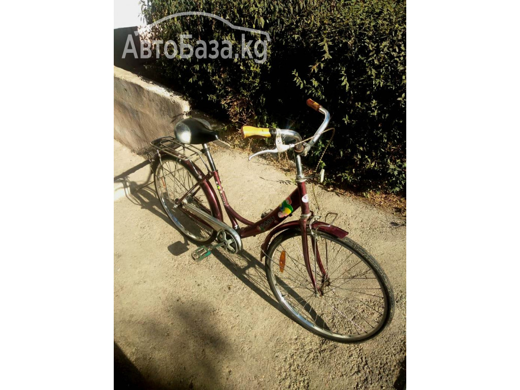 Продаю велосипед подрастковый, цвет бордо, возраст 9 - 14 лет