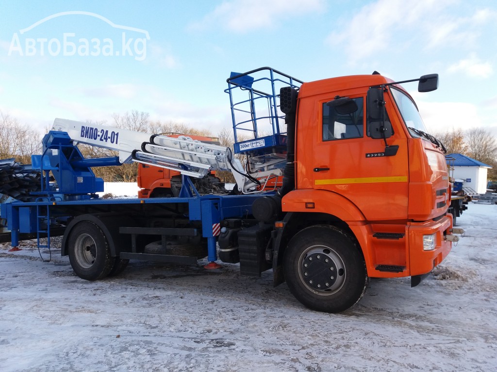 Автовышка ГАЗ ВИПО-24-01 , ГАЗ-3309,33086,33088 C41R33. КАМАЗ