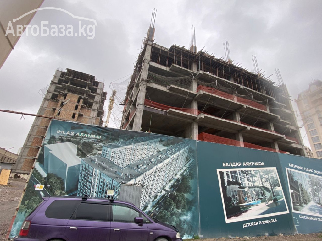 Продается 2 комнатная квартира ПСО. ЖК Ихлас Асанбай