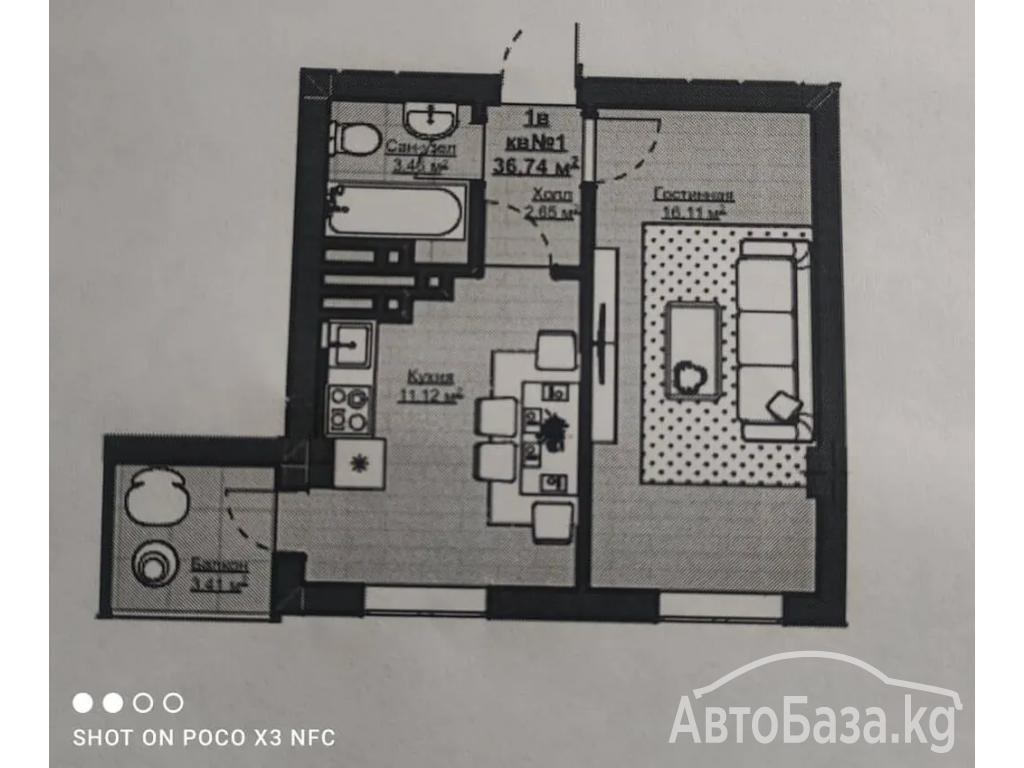 Продается 1 комнатная квартира ПСО. ЖК New City