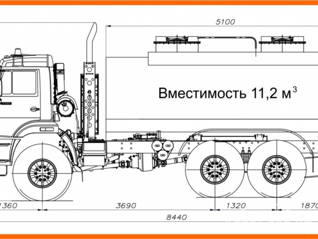 Автоцистерна КамАЗ 43118