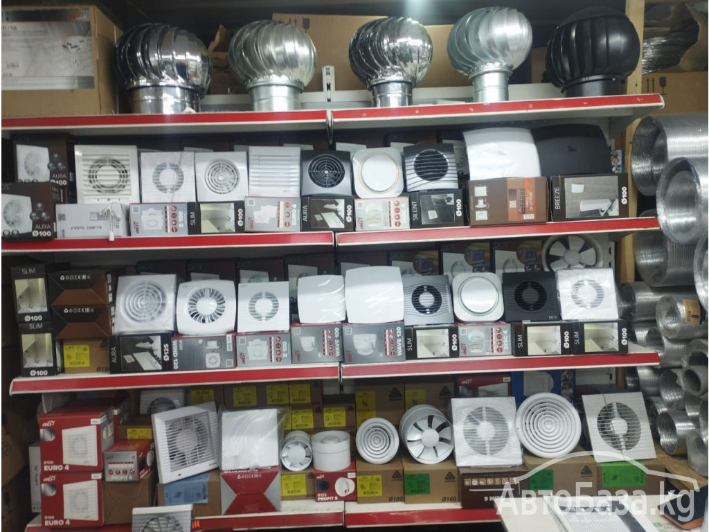 Приточные клапаны, промышленные и бытовые вентиляторы