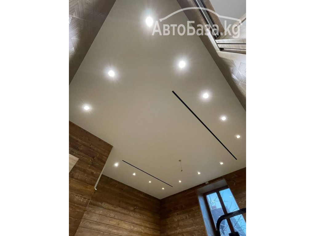 Установить натяжной потолок.