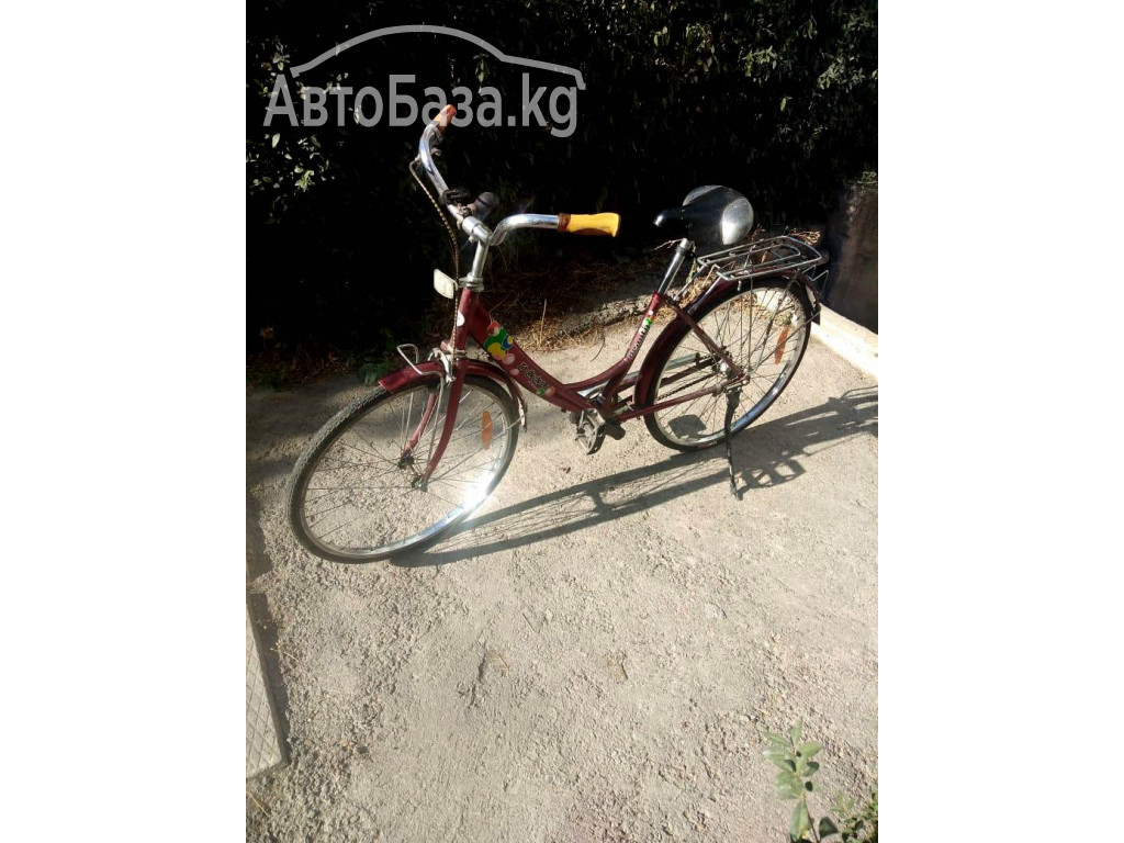 Продаю велосипед подрастковый, цвет бордо, возраст 9 - 14 лет