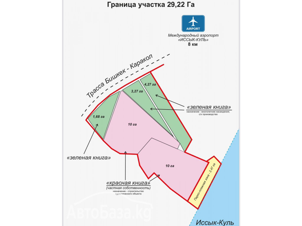 Продается участок на Иссык-Куле