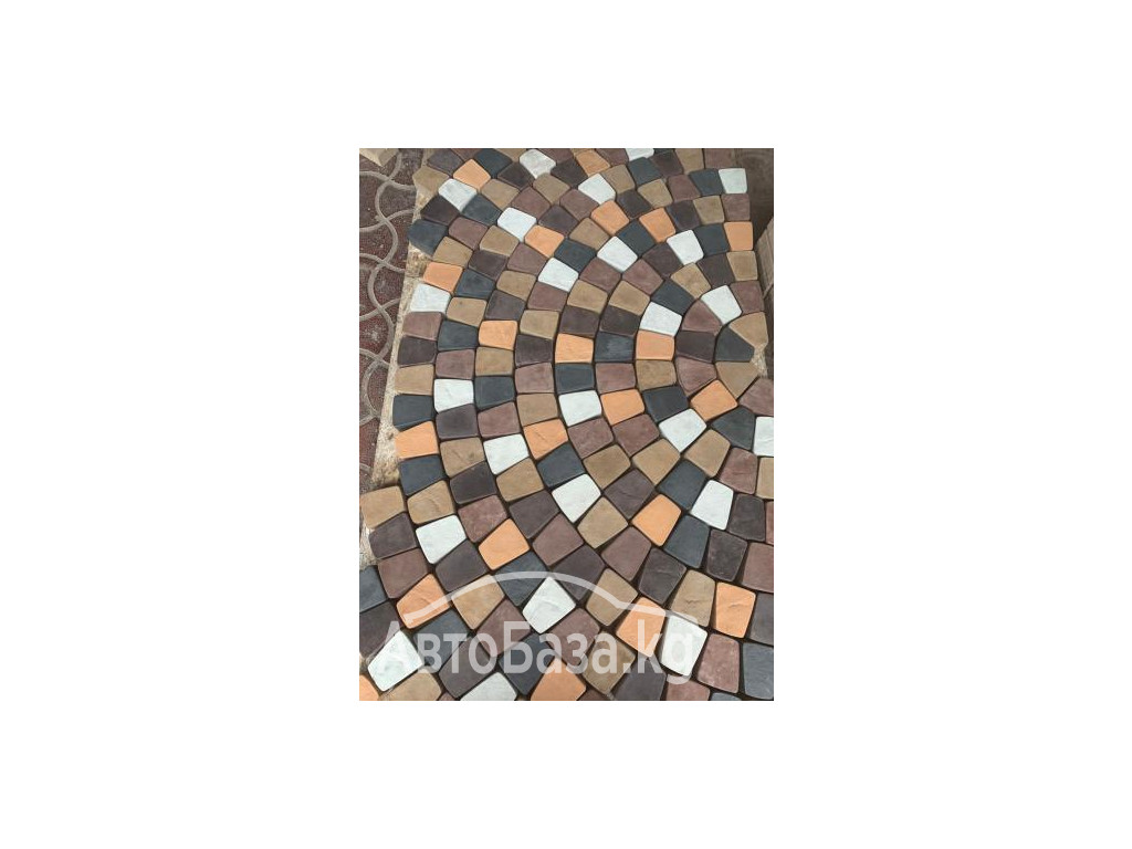 Евро - брусчатка. Тротуарная плитка. Бордюры 